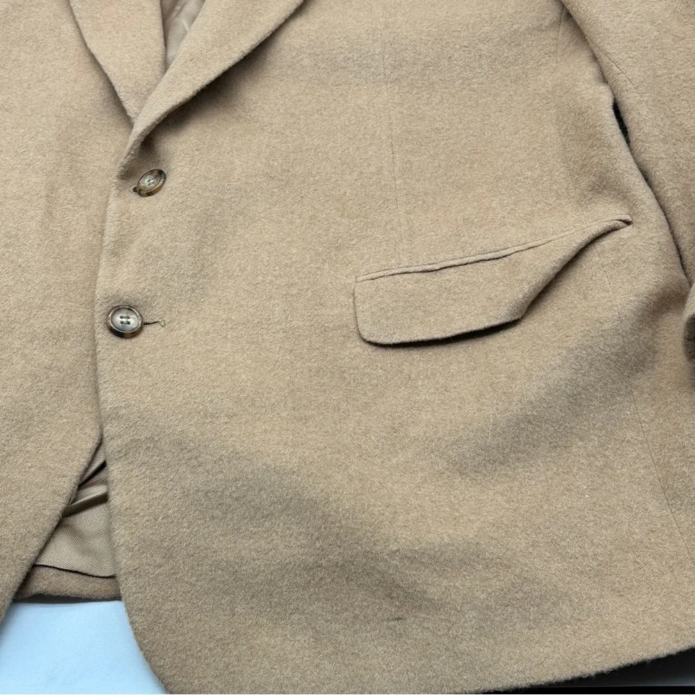 Mark Shale Men's Tan Sport Coat EVENING DINNER Jacket 100% CAMEL HAIR Blazer 50” - Picture 2 of 16